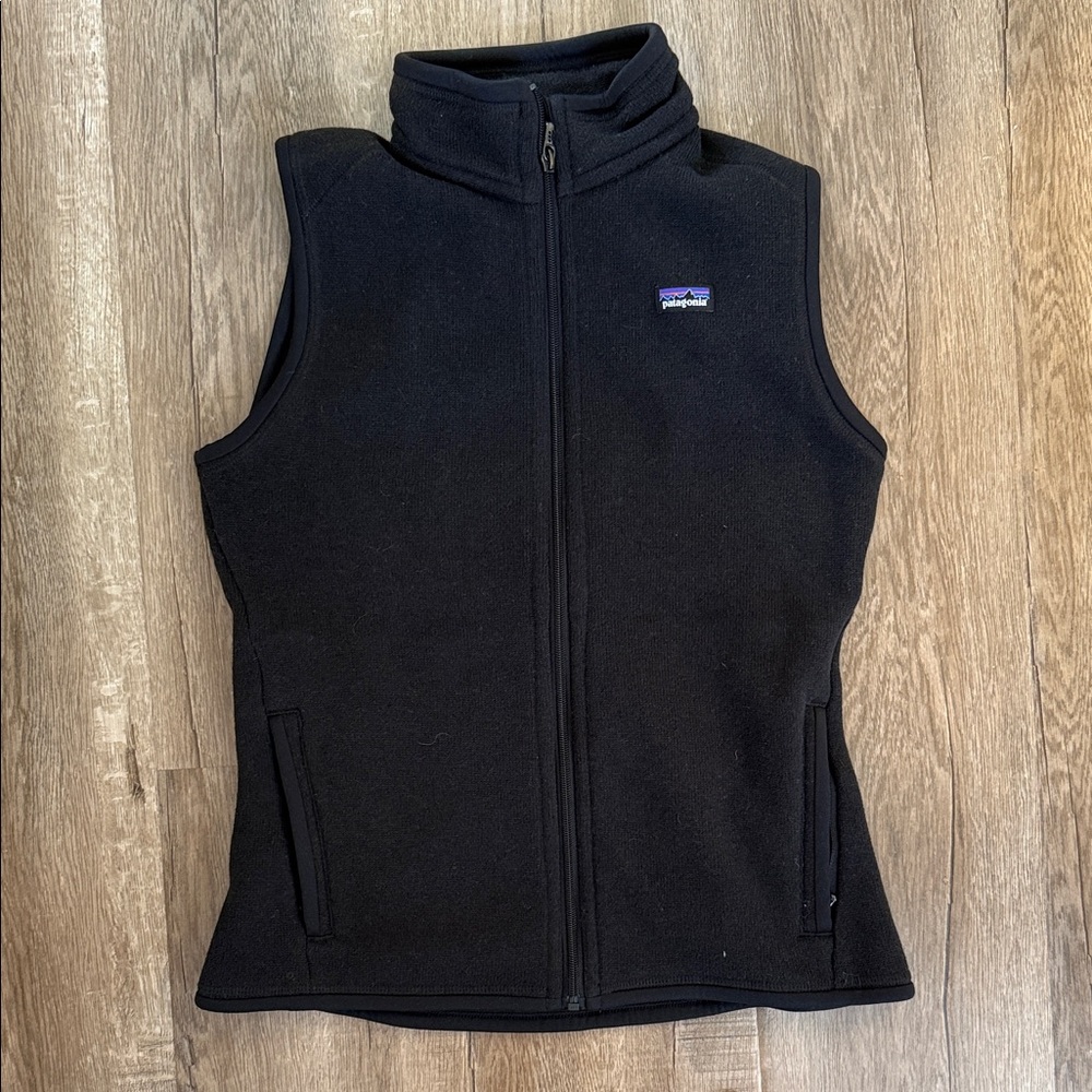 Patagonia  Black sweater Fleece Vest size medium